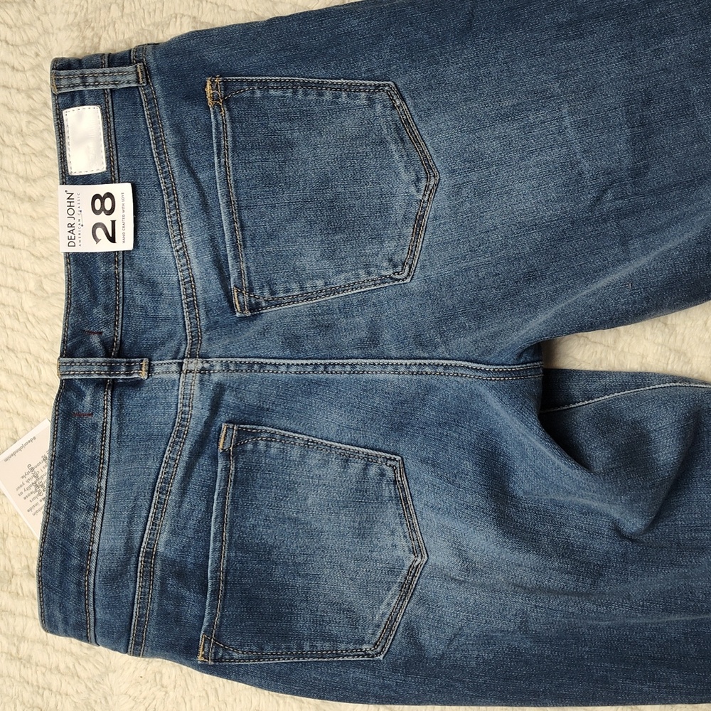 Dear John American Classic Women's Size 28th Medium Wash Denim Blue Jeans - Picture 10 of 12